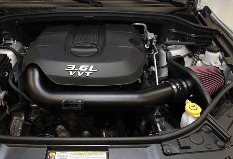K&N Engineering K&N High Flow Performance Intake Kit 11 Jeep Grand Cherokee 3.6L V6 / 11 Dodge Durango 3.6L V6