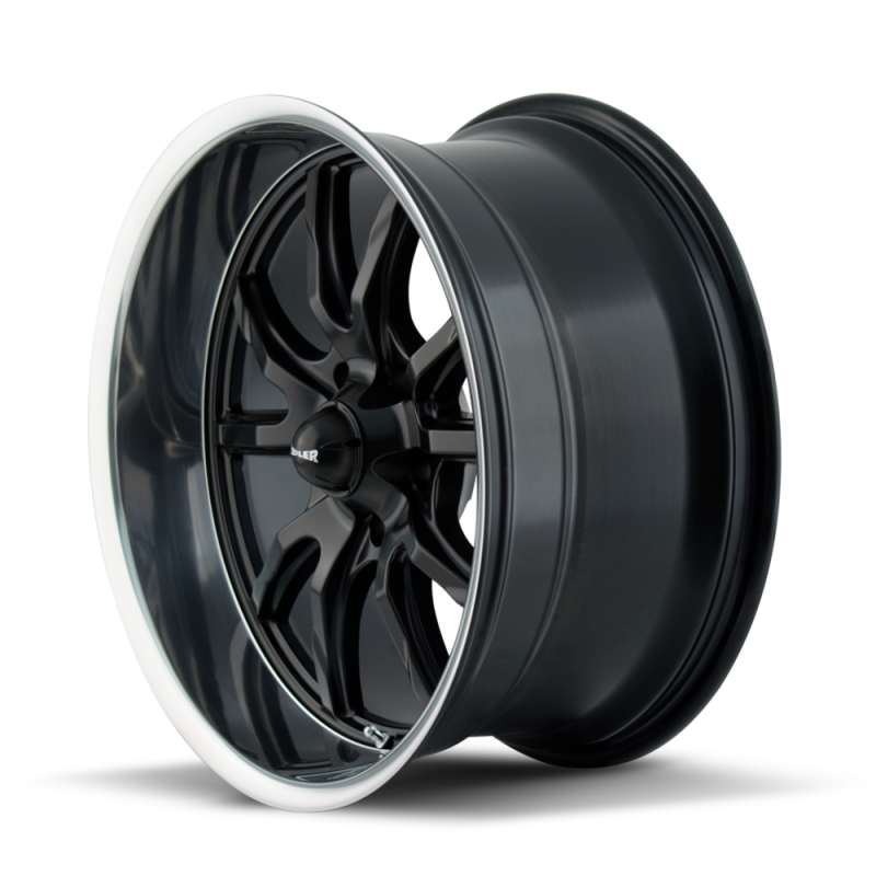 Ridler Wheels Ridler 650 20x8.5 / 5x120.65 BP / 0mm Offset / 83.82mm Hub Matte Black Polished Wheel