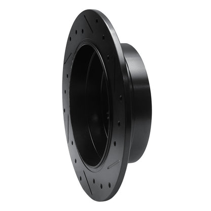 R1 Concepts R1 06-11 Mercedes-Benz B200 Rear Left Drilled & Slotted Black Brake Rotor