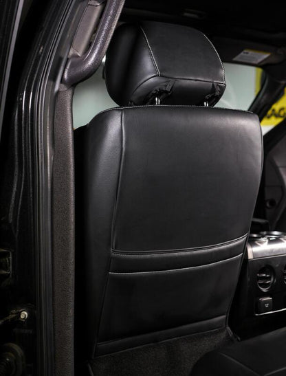 PRP Seats PRP 12-14 Ford Raptor Front Seat Covers (Pair) - Black w Silver Stitch