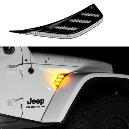 XKGLOW XK Glow Amber Jeep Air Vent Light w/ Turn Signal & Running Light