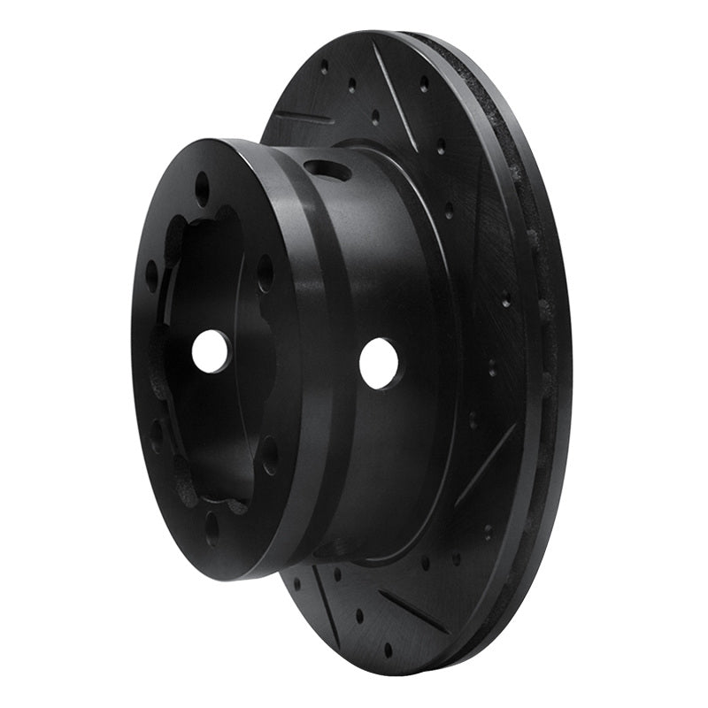R1 Concepts R1 02-06 Dodge Sprinter 3500 Rear Right Drilled & Slotted Black Brake Rotor