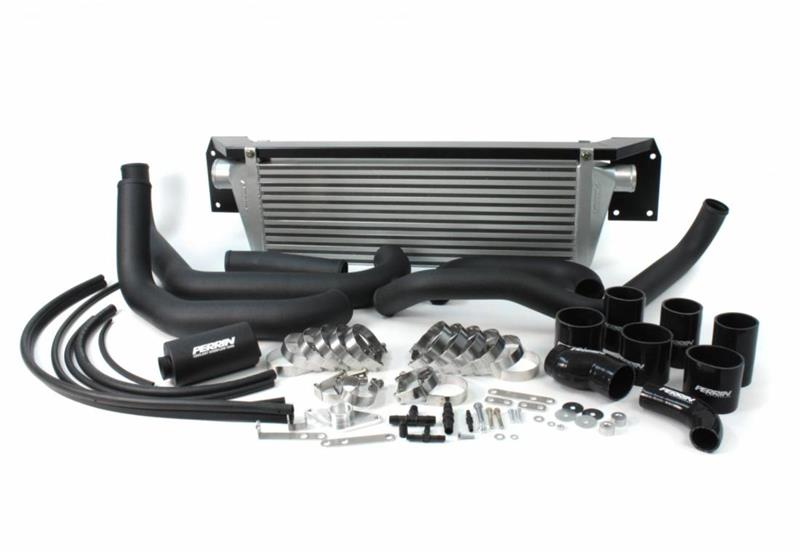 Perrin Performance PERRIN 08-14 Subaru WRX Front Mount Intercooler Boost Tubes + Hardware - Black Tubes