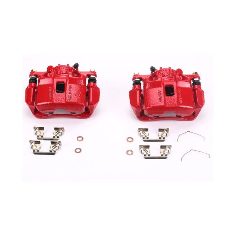 PowerStop Power Stop 13-15 Acura ILX Front Red Calipers w/Brackets - Pair