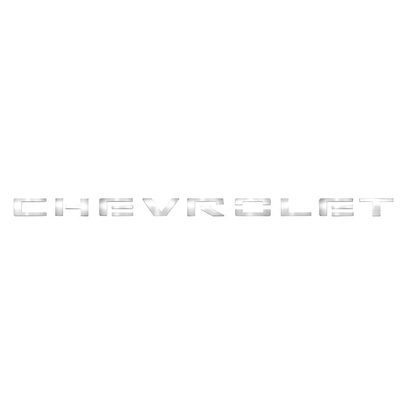 Putco 19-20 Chevy Silverado LD - Grille Letters - Stainless Steel Chevrolet Letters