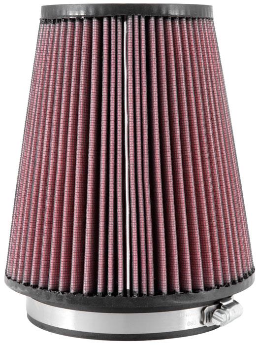K&N Engineering K&N Filter Universal Rubber Filter 5 inch Flange 6 1/2 inch Base 4 3/8 inch Top 7 inch Height