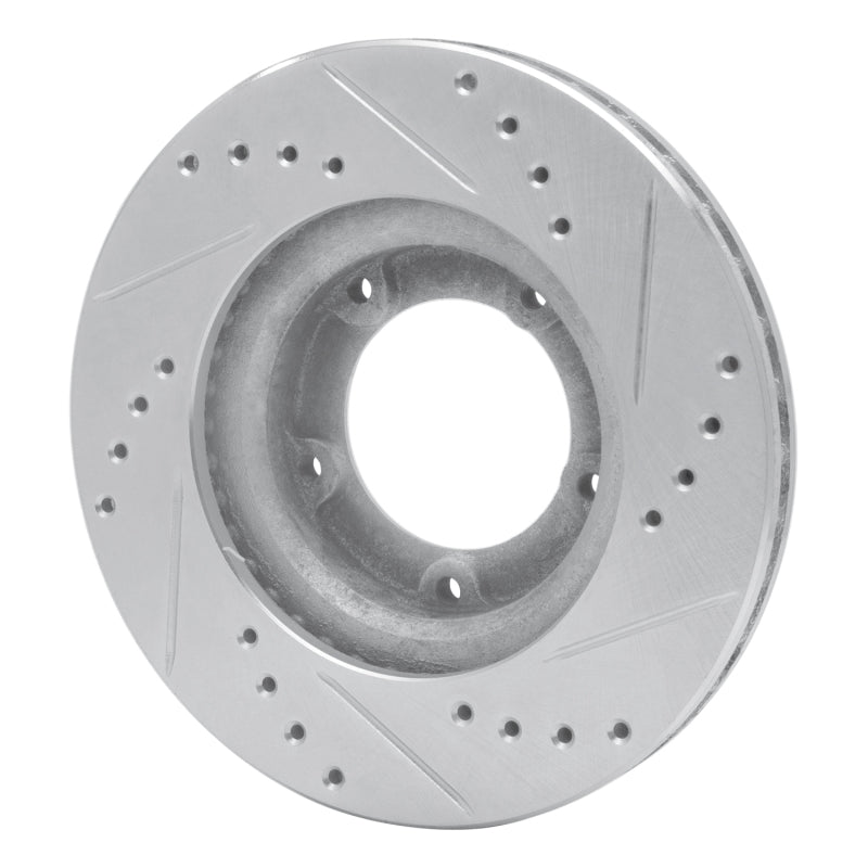 R1 Concepts R1 89-08 Toyota Hilux (Mexico) Front Left Drilled & Slotted Silver Brake Rotor