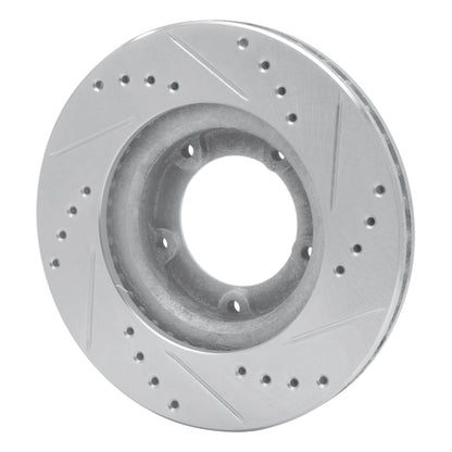 R1 Concepts R1 89-08 Toyota Hilux (Mexico) Front Left Drilled & Slotted Silver Brake Rotor
