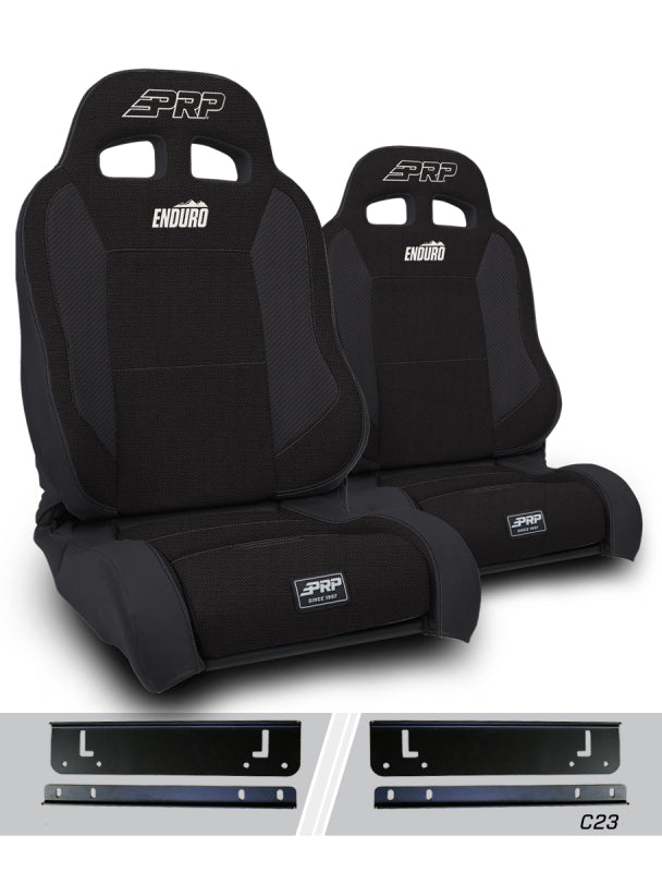 PRP Seats PRP 97-02 Jeep Wrangler TJ Enduro Elite Suspension Seat Trek Edition Kit