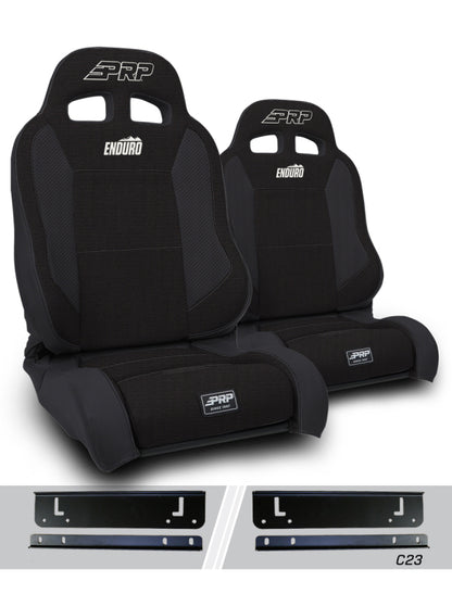 PRP Seats PRP 97-02 Jeep Wrangler TJ Enduro Elite Suspension Seat Trek Edition Kit