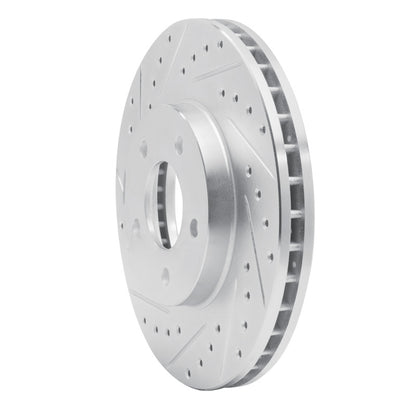R1 Concepts R1 01-07 Buick Rendezvous Front Left Drilled & Slotted Silver Brake Rotor