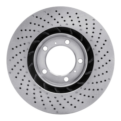 DFC 09-23 Porsche 718 Boxster Left Front Drilled Brake Rotor