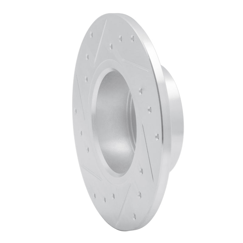 R1 Concepts R1 67-74 Opel Manta Front Right Drilled & Slotted Silver Brake Rotor