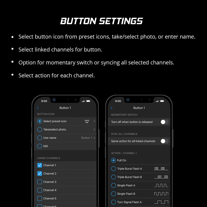 XKGLOW XK Glow XKcommand Bluetooth Switch Panel for Lights 12V Accessory Offroad