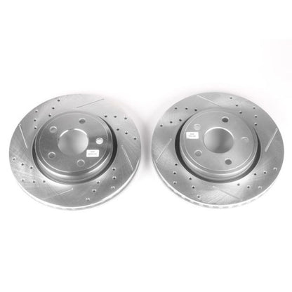PowerStop Power Stop 06-10 Jeep Commander Front Evolution Drilled & Slotted Rotors - Pair
