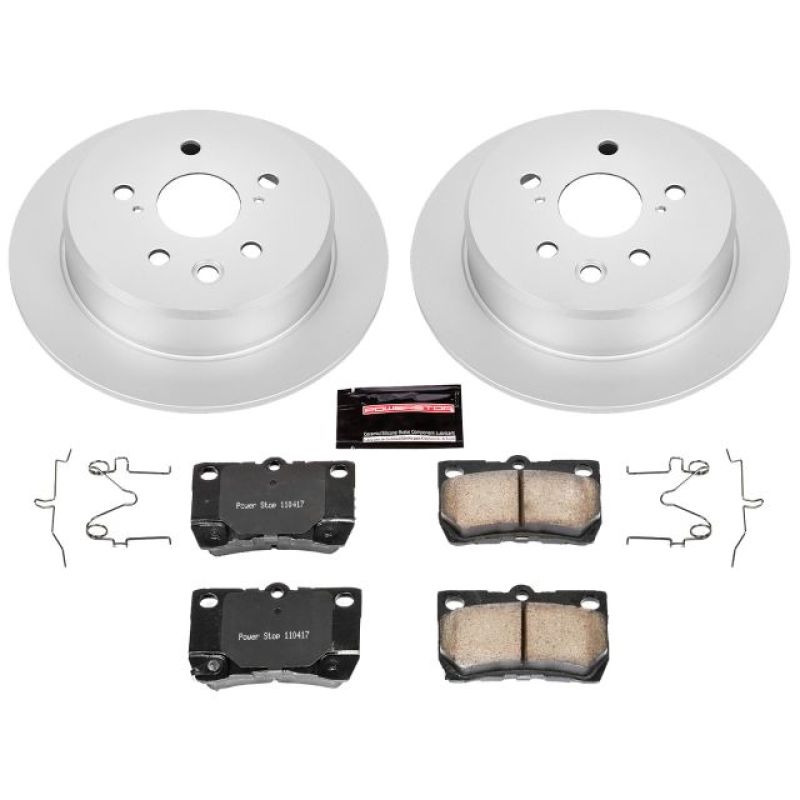 PowerStop Power Stop 06-13 Lexus IS250 Rear Z17 Evolution Geomet Coated Brake Kit