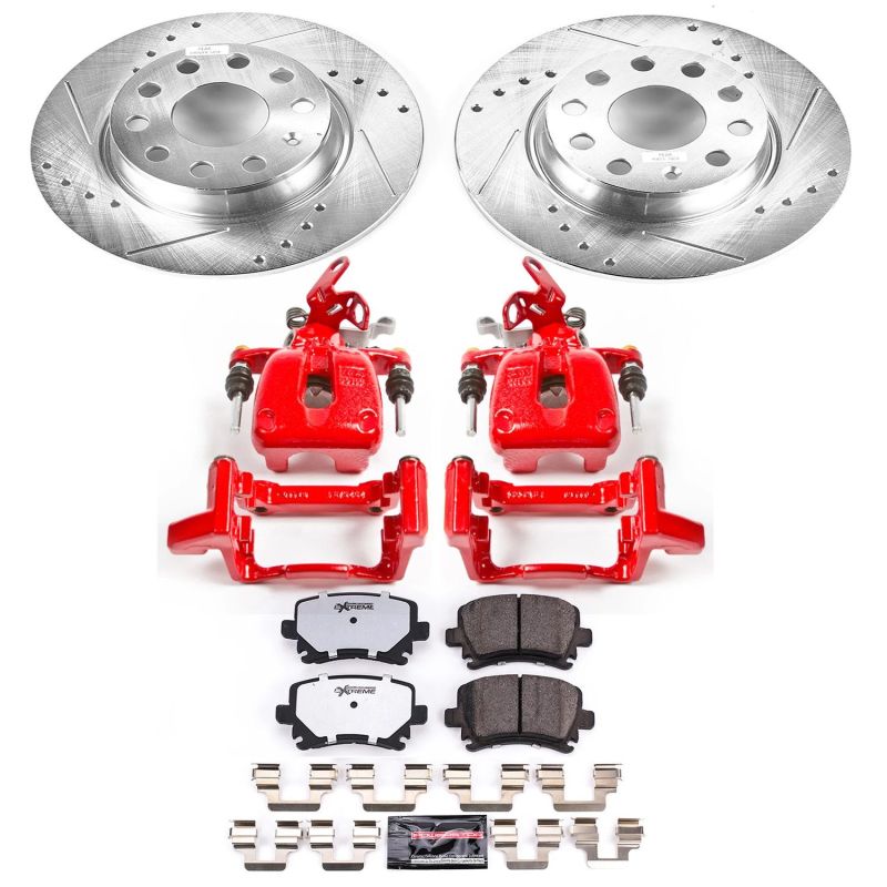 PowerStop Power Stop 2010 Volkswagen Golf Rear Z26 Street Warrior Brake Kit w/Calipers