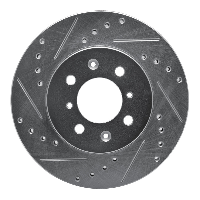 R1 Concepts R1 12-17 Chevrolet SONIC (Mexico) Front Left Drilled & Slotted Silver Brake Rotor