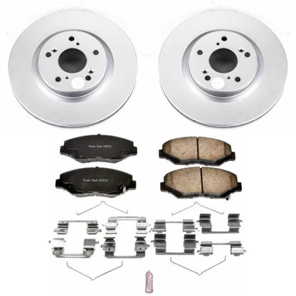 PowerStop Power Stop 12-16 Honda CR-V Front Z17 Evolution Geomet Coated Brake Kit