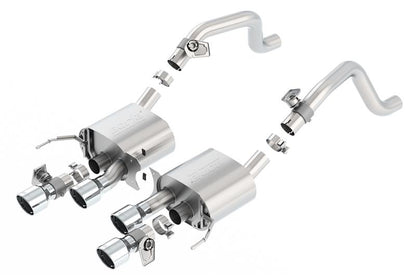 Borla 14-15 Chevy Corvette C7 6.2L RWD w/AFM &NPP S-Type Dual Round Rolled Center Rear Exit Exhaust