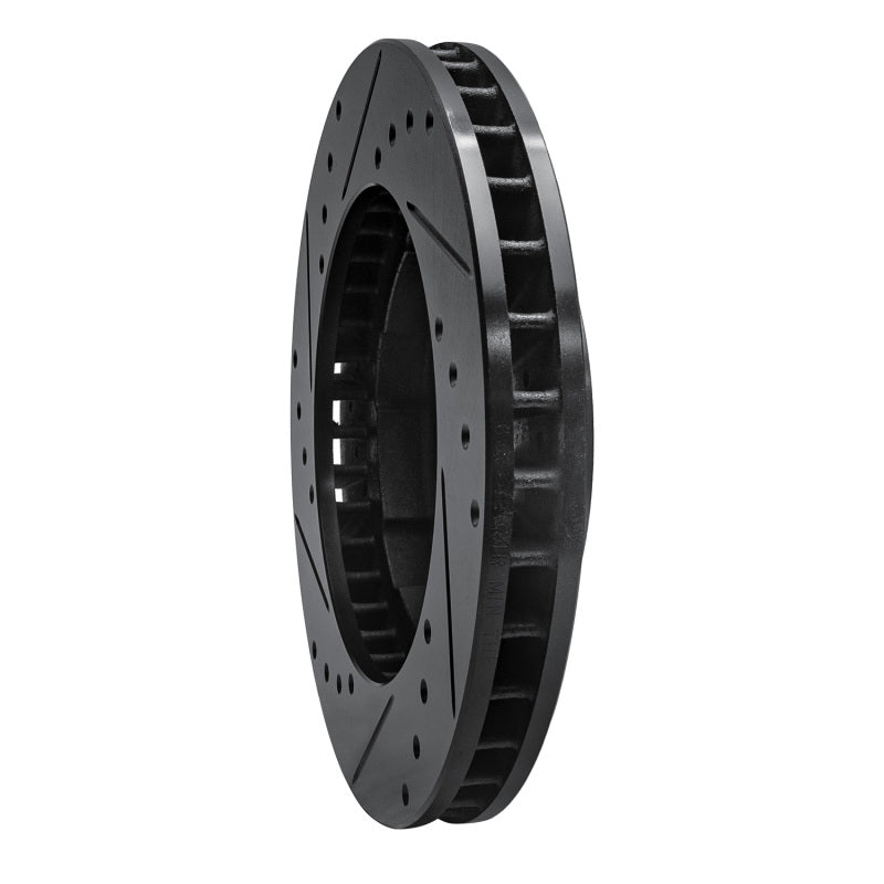 R1 Concepts R1 71-91 Chevrolet Blazer Front Right Drilled & Slotted Black Brake Rotor