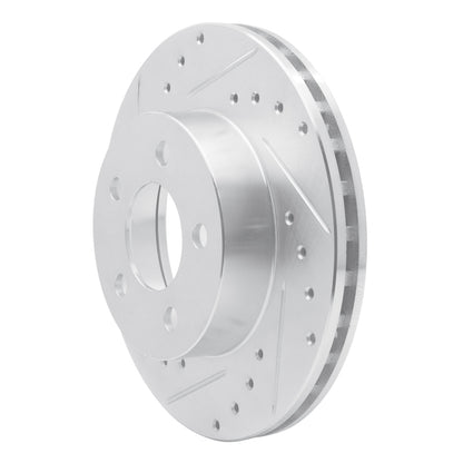 R1 Concepts R1 95-02 Ford Explorer Front Left Drilled & Slotted Silver Brake Rotor