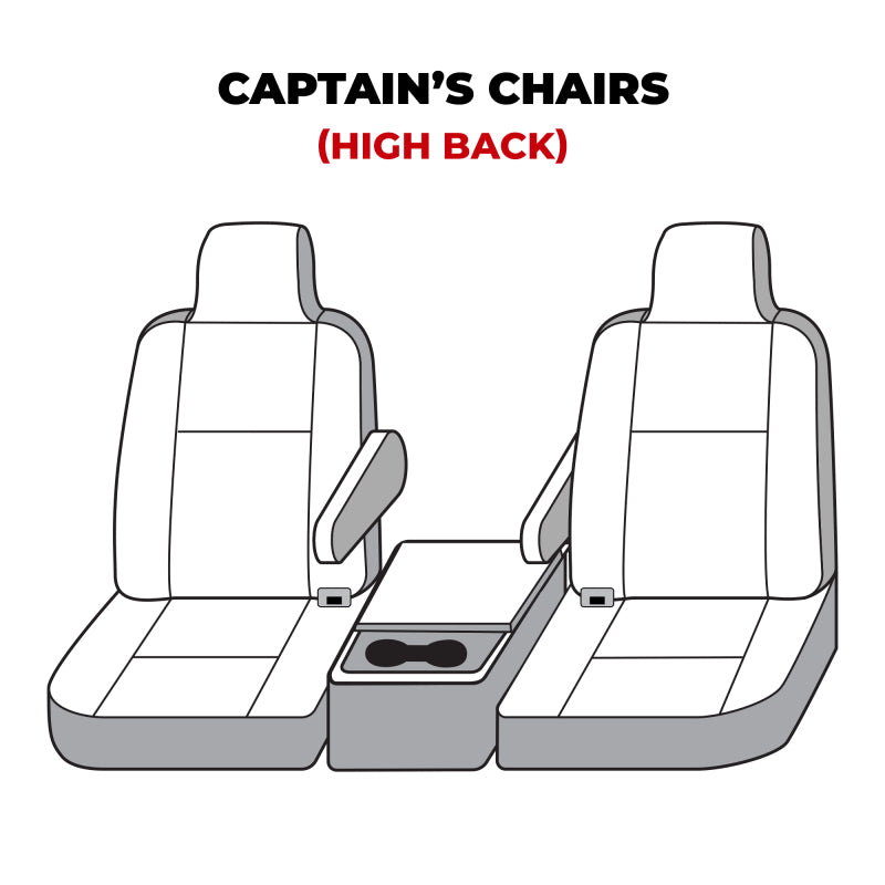 Covercraft 00-06 Ford Excursion Carhartt Super Dux SeatSaver Custom Front Row Seat Covers - Black