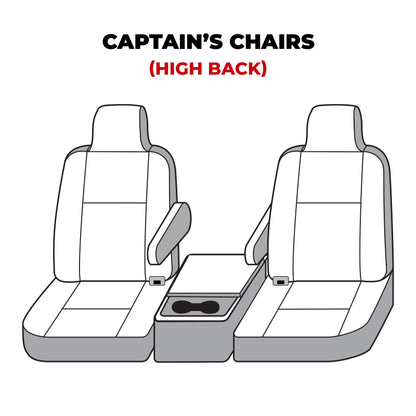 Covercraft 00-06 Ford Excursion Polycotton SeatSaver Custom Front Row Seat Covers - Grey