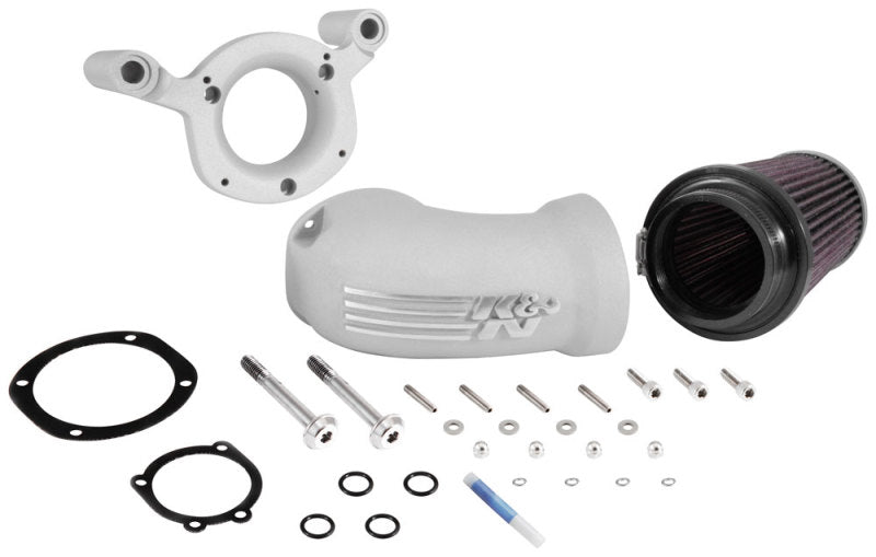 K&N Engineering K&N 08-17 Harley-Davidson Touring Models Performance Air Intake System - Silver