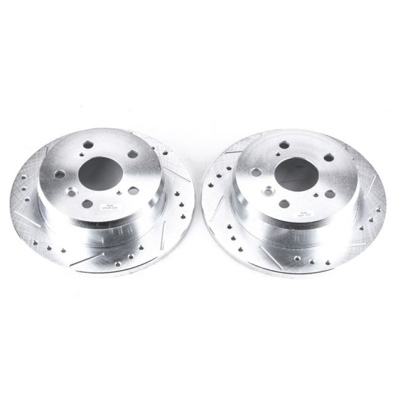 PowerStop Power Stop 02-03 Lexus ES300 Rear Evolution Drilled & Slotted Rotors - Pair