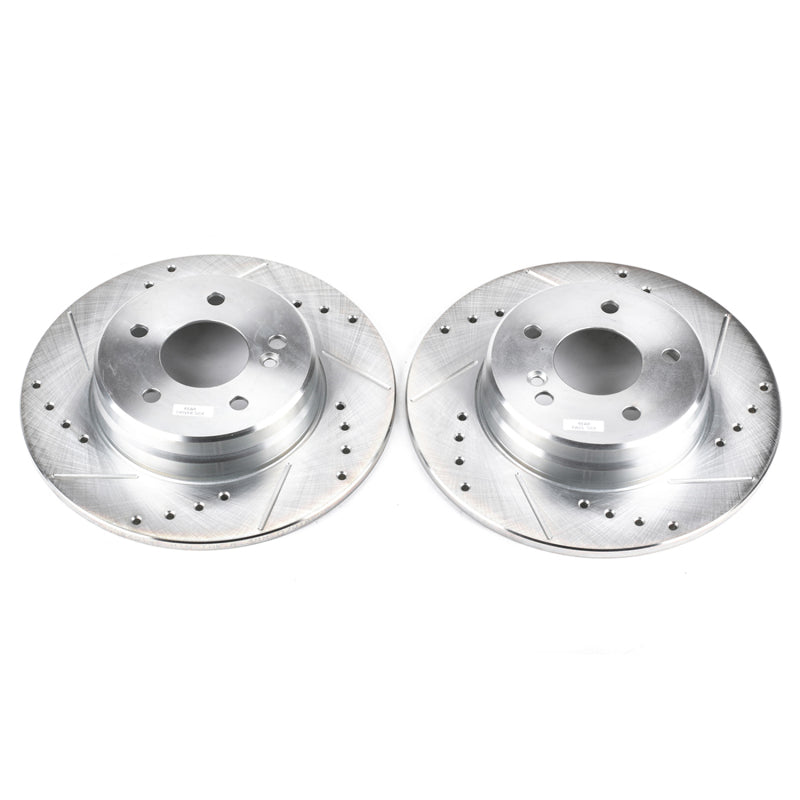 PowerStop Power Stop 96-97 Mercedes-Benz C36 AMG Rear Evolution Drilled & Slotted Rotors - Pair
