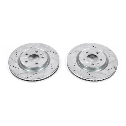 PowerStop Power Stop 11-19 Ford Explorer Front Evolution Drilled & Slotted Rotors - Pair