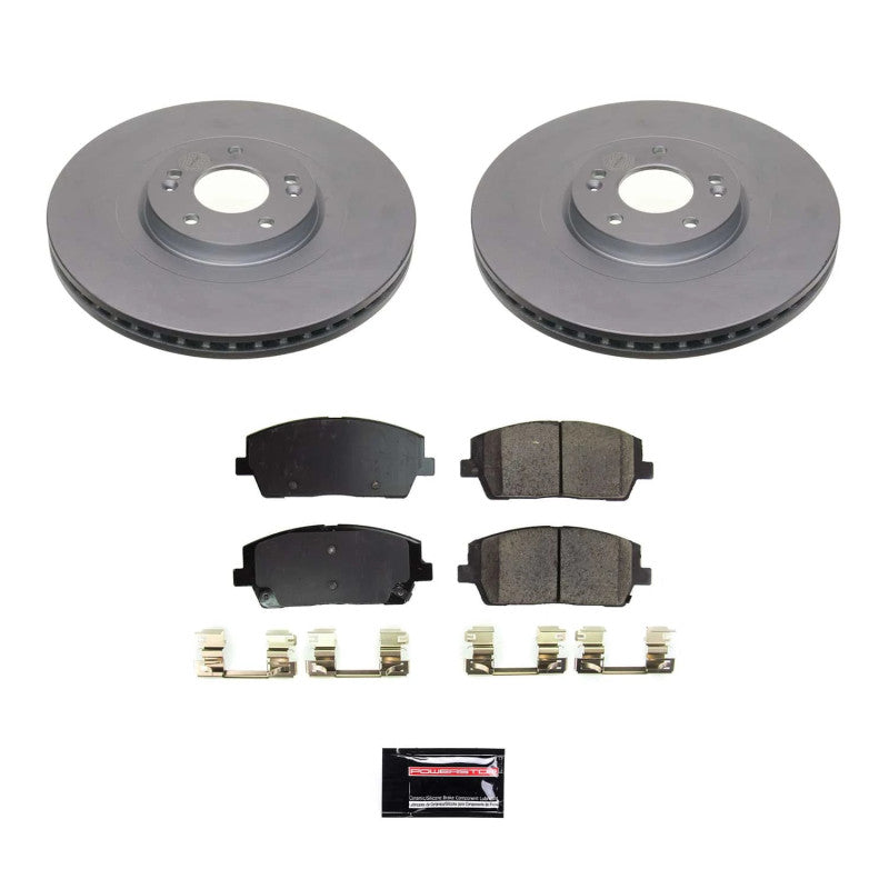 PowerStop Power Stop 20-22 Hyundai Palisade Front Z17 Coated Brake Kit