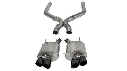 CORSA Performance Corsa 2013-2014 Ford Mustang Shelby GT500 5.8L V8 Black Sport Axle-Back + XO Exhaust