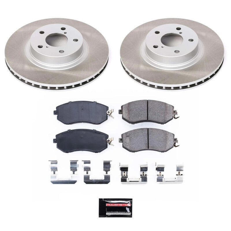 PowerStop Power Stop 11-16 Subaru Impreza Front Semi-Coated Rotor Kit