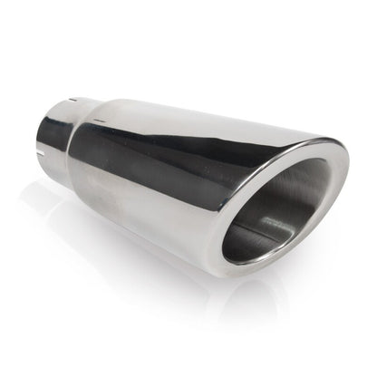 Stainless Works Double Wall 30 Deg Slash Cut Exhaust Tip 3in Body 2 1/4in ID
