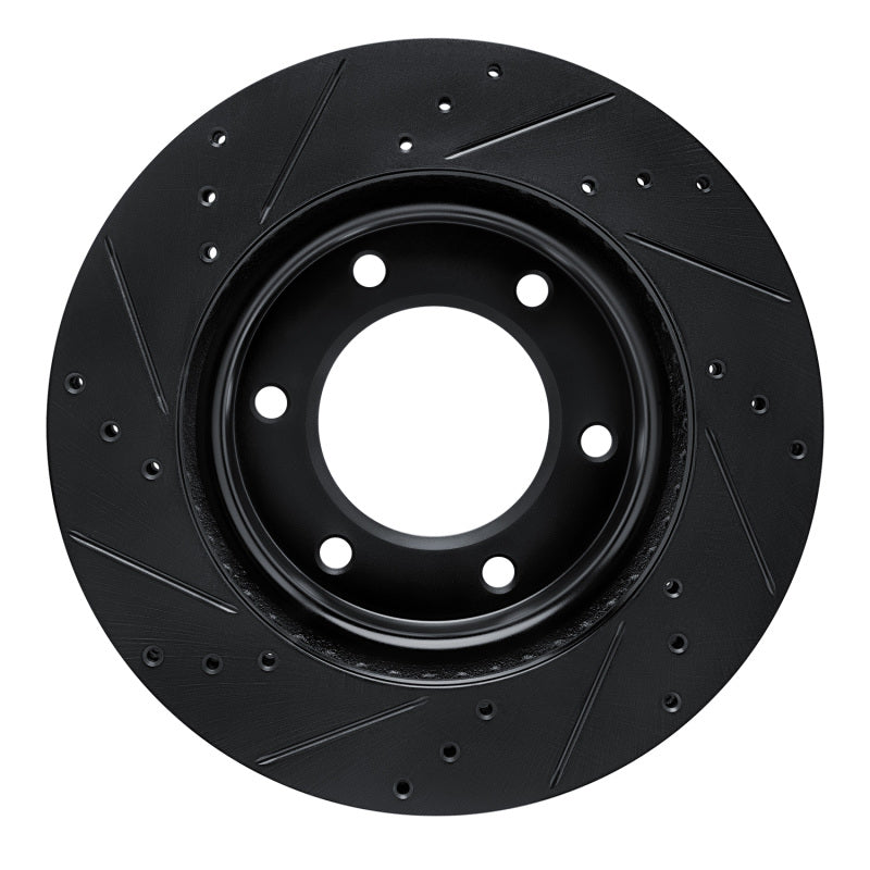 R1 Concepts R1 19-25 Ford BRONCO Front Right Drilled & Slotted Black Brake Rotor