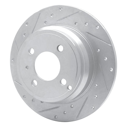 R1 Concepts R1 93-95 Volvo 850 Rear Left Drilled & Slotted Silver Brake Rotor