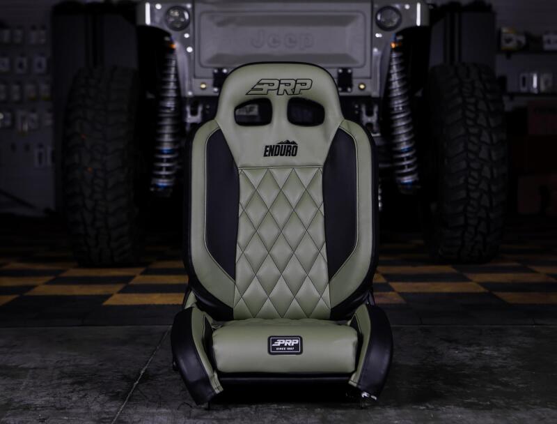 PRP Seats PRP EnduroTrail Reclining Suspension Seat - Gray Tweed - Driver