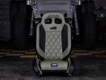 PRP Seats PRP EnduroTrail Reclining Suspension Seat - Gray Tweed - Driver