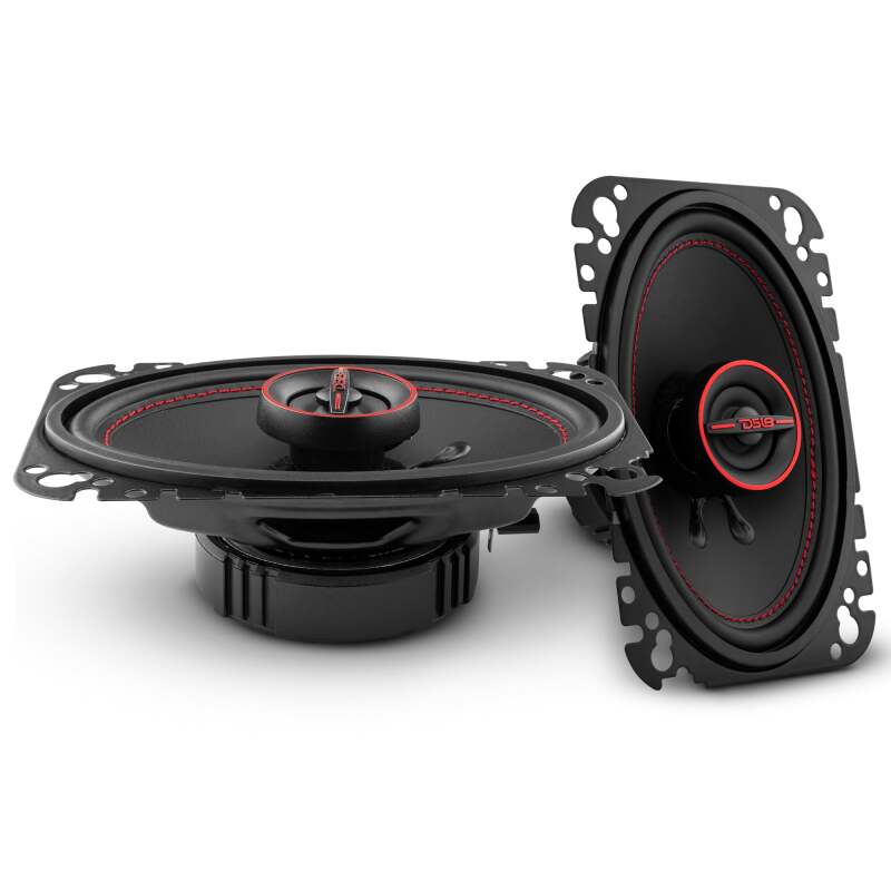 DS18 4x6in 45 Watts RMS 4 ohm 2-Way Coaxial System Universal Fit
