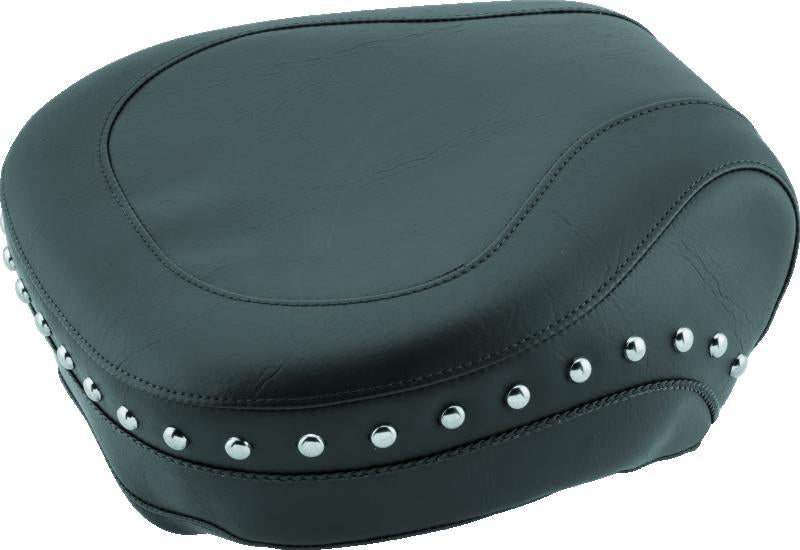 Mustang Motorcycle Mustang 84-06 Harley Standard Rear Tire Wide Touring Passenger Seat w/Studs- Black