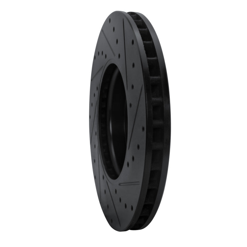 R1 Concepts R1 19-26 Mercedes-Benz A220 Front Left Drilled & Slotted Black Brake Rotor