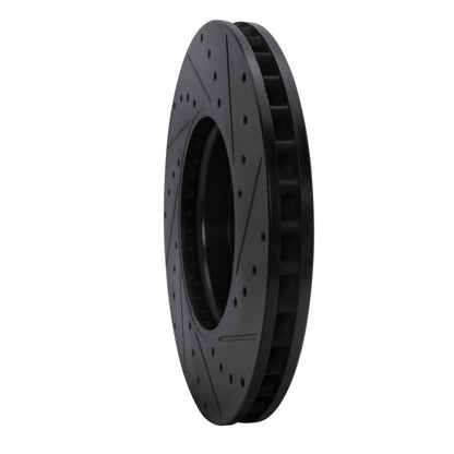 R1 Concepts R1 19-26 Mercedes-Benz A220 Front Left Drilled & Slotted Black Brake Rotor