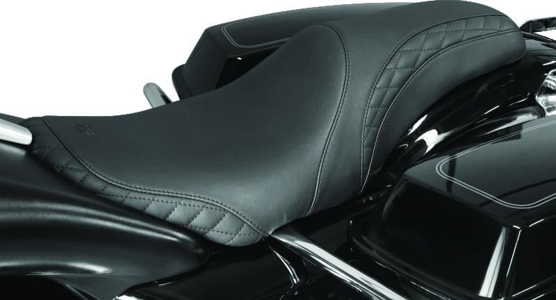 Mustang Motorcycle Mustang 06-17 Harley Dyna Standard Touring Solo Seat - Black