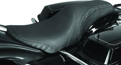 Mustang Motorcycle Mustang 06-17 Harley Dyna Standard Touring Solo Seat - Black