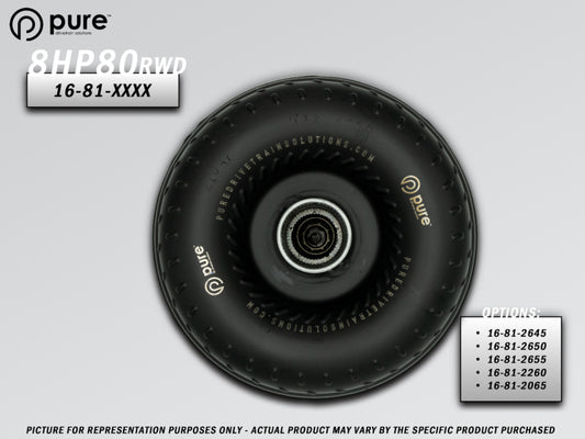 Pure Drivetrain Solutions Pure Drivetrain 8HP80 High Performance Billet Race Torque Converter - 22/60 Stator - RWD