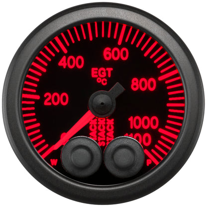 Autometer Stack 52mm 0-1100 Deg C Pro-Control Exhaust Gas Temp Gauge - Black