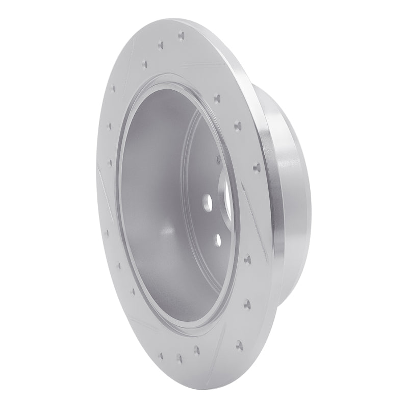 R1 Concepts R1 94-95 Toyota Celica Rear Right Drilled & Slotted Silver Brake Rotor
