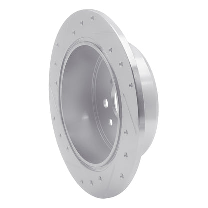 R1 Concepts R1 94-95 Toyota Celica Rear Right Drilled & Slotted Silver Brake Rotor